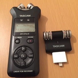 TASCAM DR-07 MKⅡ、TASCAM micropho...