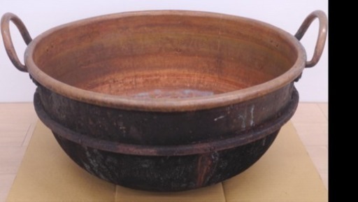 銅鍋 さわり鍋 餡 取手付き Φ48cm