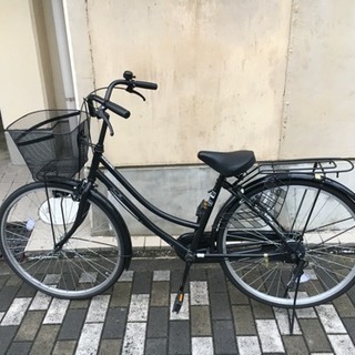 自転車  シティサイクル 黒