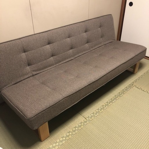 大人気★超美品 ディノス ツイード調 ソファベッド 188cm