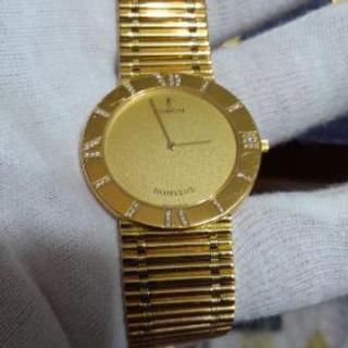 CORUMロムルスK18YG無垢ベゼルダイヤメンズ 重さ91g以上 全長210㎜以上