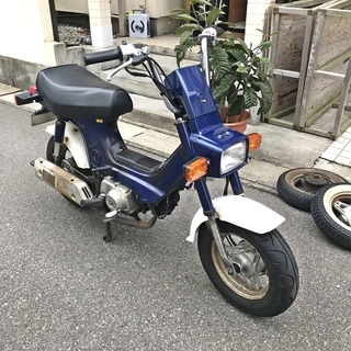 スズキ  シャリー50 12V CF50 実働車 角目 予備ホイ...