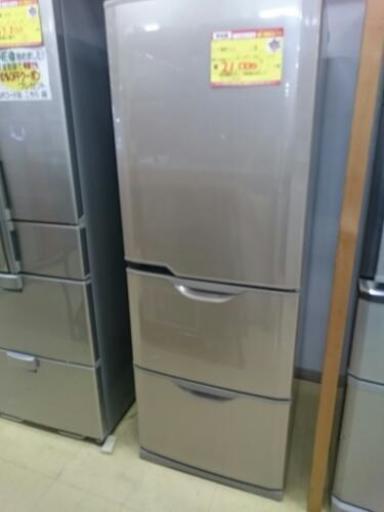 三菱 3ドア冷蔵庫331L MR-CU33P-C 2009年製 中古品 (高く買い取るゾウ中間店)