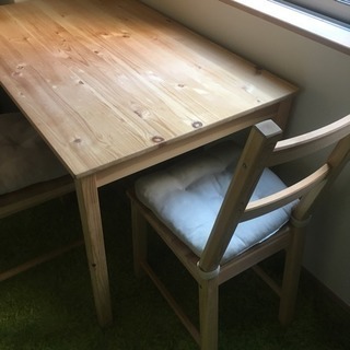 IKEA ウッドダイニングテーブル（テーブルのみ） シンプルが心強い
