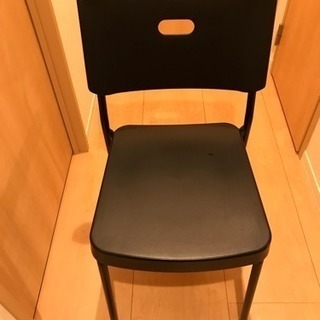 値下げ IKEAのダイニングチェア  ブラック 椅子