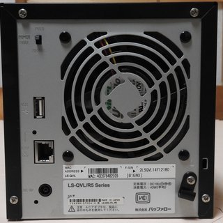 中古 16TB(4TBx4)NAS BUFFALO Link Station LS-QVL/5R HDD
