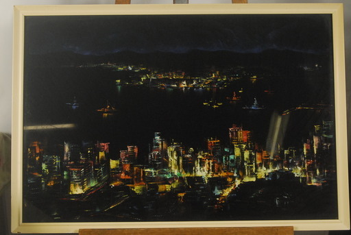 夜景 油彩 額装大型 65x96 ひろ 岡崎のその他の中古あげます 譲ります ジモティーで不用品の処分 夜景 油彩 額装大型 65x96 ひろ 岡崎のその他の中古あげます 譲ります ジモティーで不用品の処分