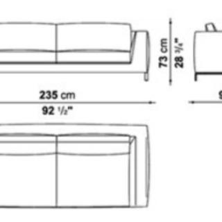 B&B Italia Ray Sofa (赤) レイ ソファー　（原価：1056,000）