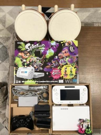 will U本体 スプラトゥーンセット 32GB 太鼓の達人他 色々付き