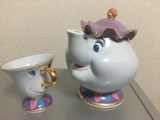 美品！ポット夫人 チップ ティーセット 美女と野獣