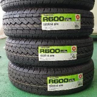 185R14 8PR　ブリヂストン R600　未使用4本　バン、トラック用