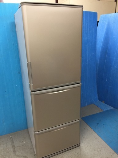格安配送あり☆350L　シャープ冷凍冷蔵庫 2016年製 SHARP SJ-W352B-N