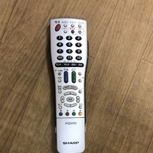 シャープ☆AQUOSテレビリモコン♪