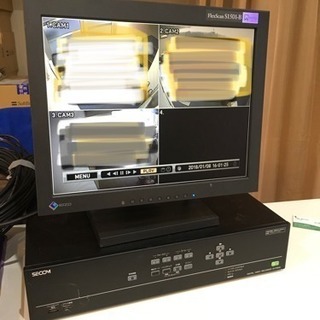 防犯カメラとモニターセット 車の監視や、玄関など。