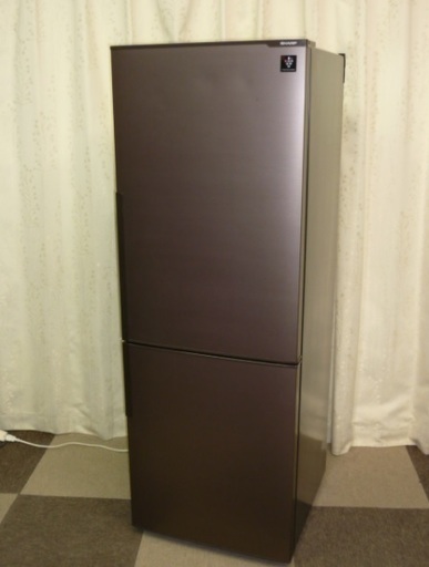 シャープ 271L 2ドア冷蔵庫（ブラウン系・ダークウッド）SHARP プラズマクラスター冷蔵庫 SJ-PD27A-T