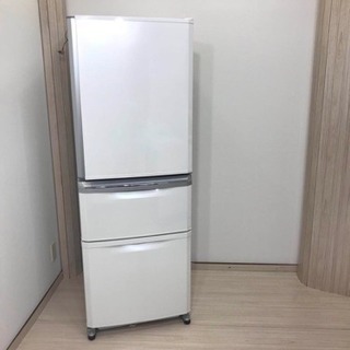 ★美品、入荷！早い者勝ち♪ 三菱3ドア冷凍冷蔵庫 335L スリ...