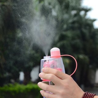 【新品】スポーツボトル 噴霧 ミストボトル 携帯式ボトル 水が噴...