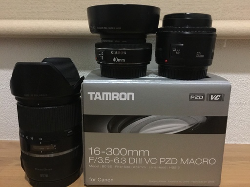 Canon EOS kiss x6i + TAMRON 16-300mmF3.5-6.3レンズ　他多数！
