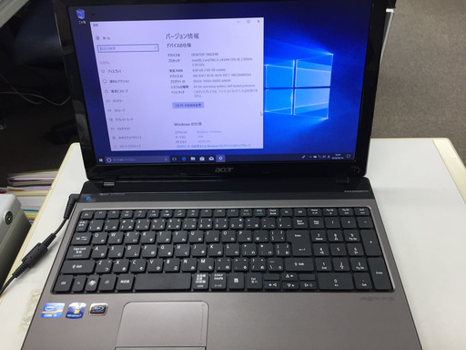 【完了】Windows10 Corei5ノート ACER 5750 F58D/LK