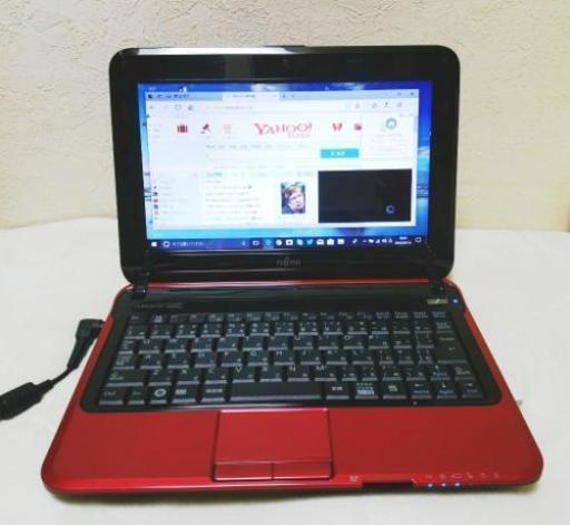 美品!ルビーレッド/富士通 MH30/G/Win10/Office/フォトショ他