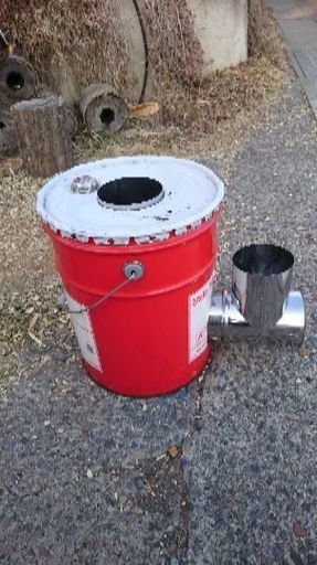 手製ロケットストーブ
