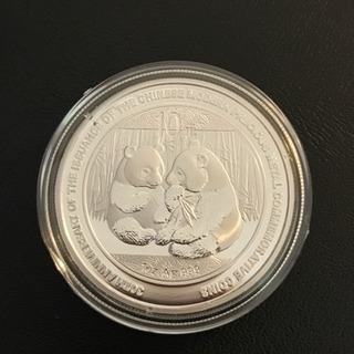 🐼パンダ銀貨❗️中国発行 現代貴金属記念貨発行30周年記念10元銀貨