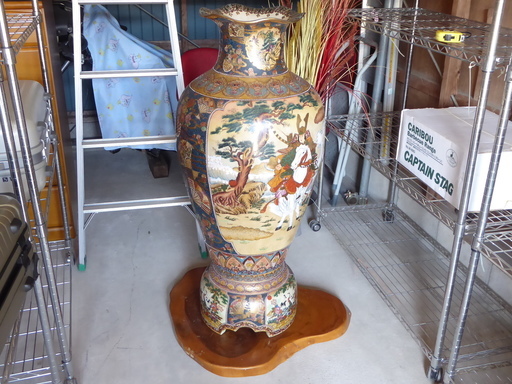 骨董品 大きな壺 台座付 高さ約116cm 幅約47cm 状態良好 Skillworks 桂川のその他の中古あげます 譲ります ジモティーで不用品の処分