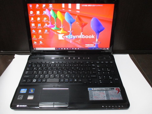 【美品】東芝dynabook T551/T6CB Win10搭載 Corei3ノートパソコンリカバリー済 中古動作品