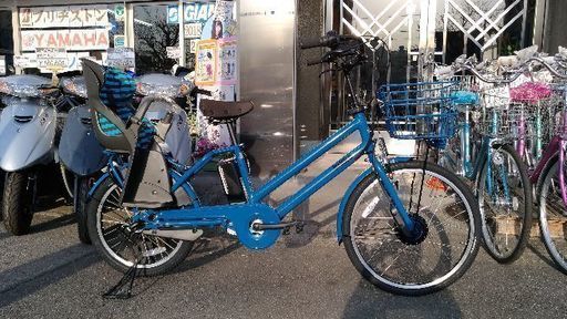 ブリヂストン子供乗せ電動自転車　ビッケグリdd　リバーブルー　BG0B48