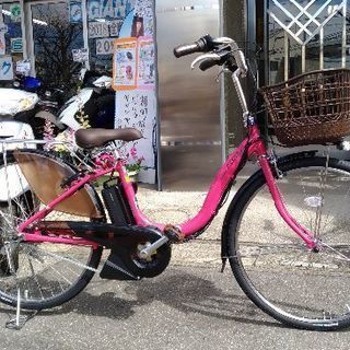 ブリヂストン電動自転車　アシスタデラックス　２６インチ　ディープピンク　Ａ6ＤＣ38