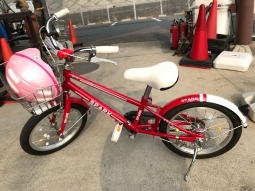 子供用 自転車 16インチ SOGO ピンクヘルメット付 SPARK