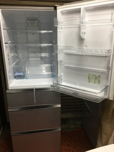 AQR-SD42F-S 冷蔵庫 [415L /5ドア] アクア 5ドア冷蔵庫 AQR-SD42F 415L シルバー 17年製 配送無料