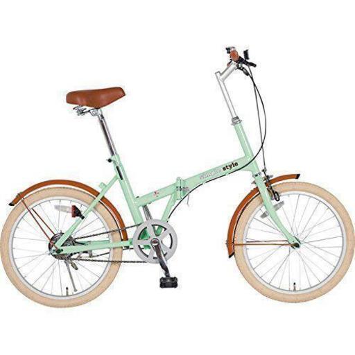 新品*折り畳み自転車*simple style*ﾐﾝﾄｸﾞﾘｰﾝ