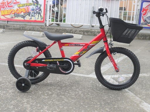 16インチ キッズバイク STREET STYLE レッド 男の子 子供用自転車