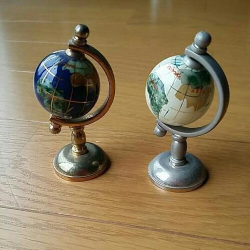 パワーストーンの地球儀　２個セット