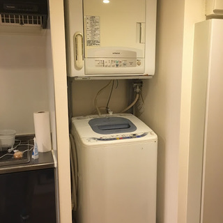 日立　洗濯機と乾燥機　白い約束 NW-8EX、DE-N4CX