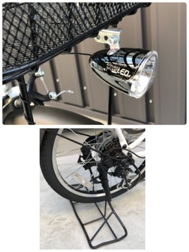 売切◆2018モデル◆BAA適合3人乗り対応自転車　40％off　20インチ ガーネット　6段変速　LEDオートライト