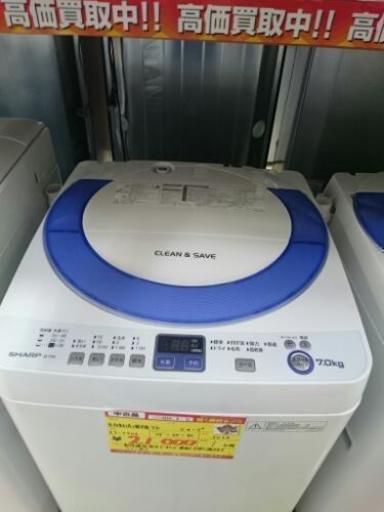 SHARP 全自動洗濯機7k ES-T706 2013年製 中古品 (高く買い取るゾウ中間店)