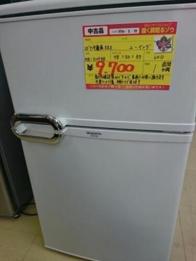 ユーイング 冷蔵庫88L MR-D09BB 2011年製 中古品 (高く買い取るゾウ中間店)