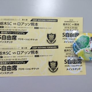 チケット差し上げます。：転売厳禁：J2：栃木SCホームゲーム：2...