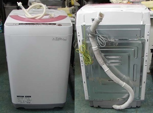 SHARP/シャープ ES-GE60P 全自動電気洗濯機 6.0kg 2014年製 中古
