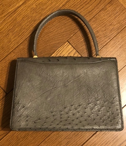 ♪半額にしました♪定価16万 オーストリッチ 美品 ハンドバッグ