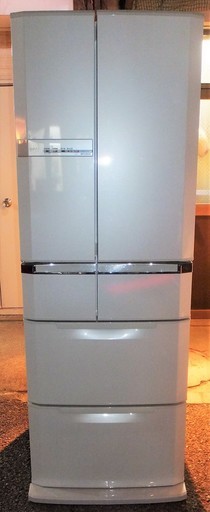 ☆\t三菱 MITSUBISHI MR-E47S 465L 大容量6ドアノンフロン冷凍冷蔵庫◆取り出しやすい観音開き