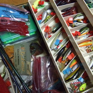 バス釣り用ロッド、リール、ルアーなど