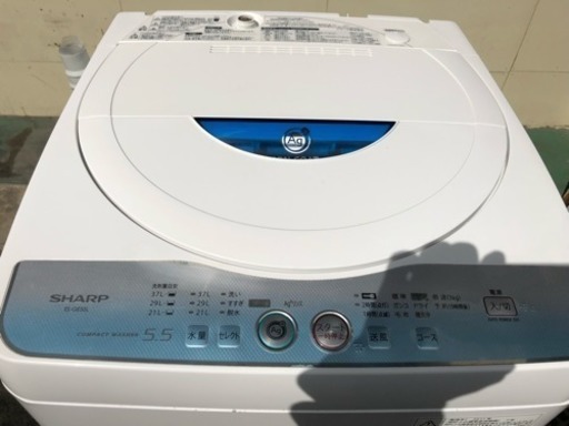 シャープ 洗濯機 5.5kg 2011年製 ES-GE55L