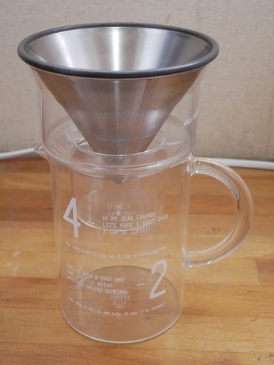 KINTO コーヒージャグセット（ステンレスフィルターセット600ml）お譲りします。