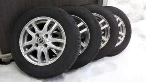 夏タイヤ アルミホイール4本セット 145/80R13 75S 7353円