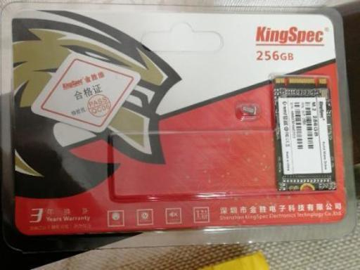KingSpec 256GB SSD M.2 2242 NT-256 ほぼ新品
