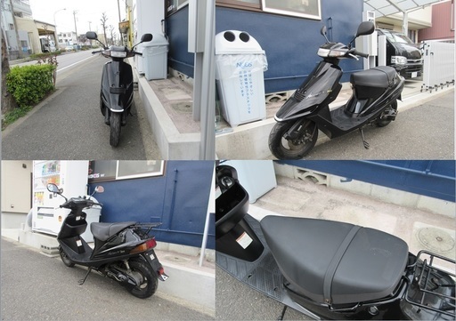 埼玉川口発！スズキ アドレスV100 ブルー 後期型集中キー 即引渡し可能