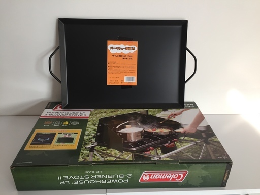 【未使用】キャンプ用品 ツーバーナーストーブ